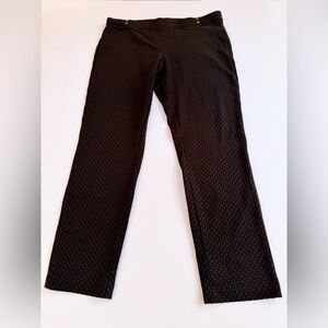 Woman’s Raffaella Comfort Stretch Pants Black Textured Size 12​​